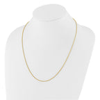 14K Adjustable 1.5mm Wheat Chain