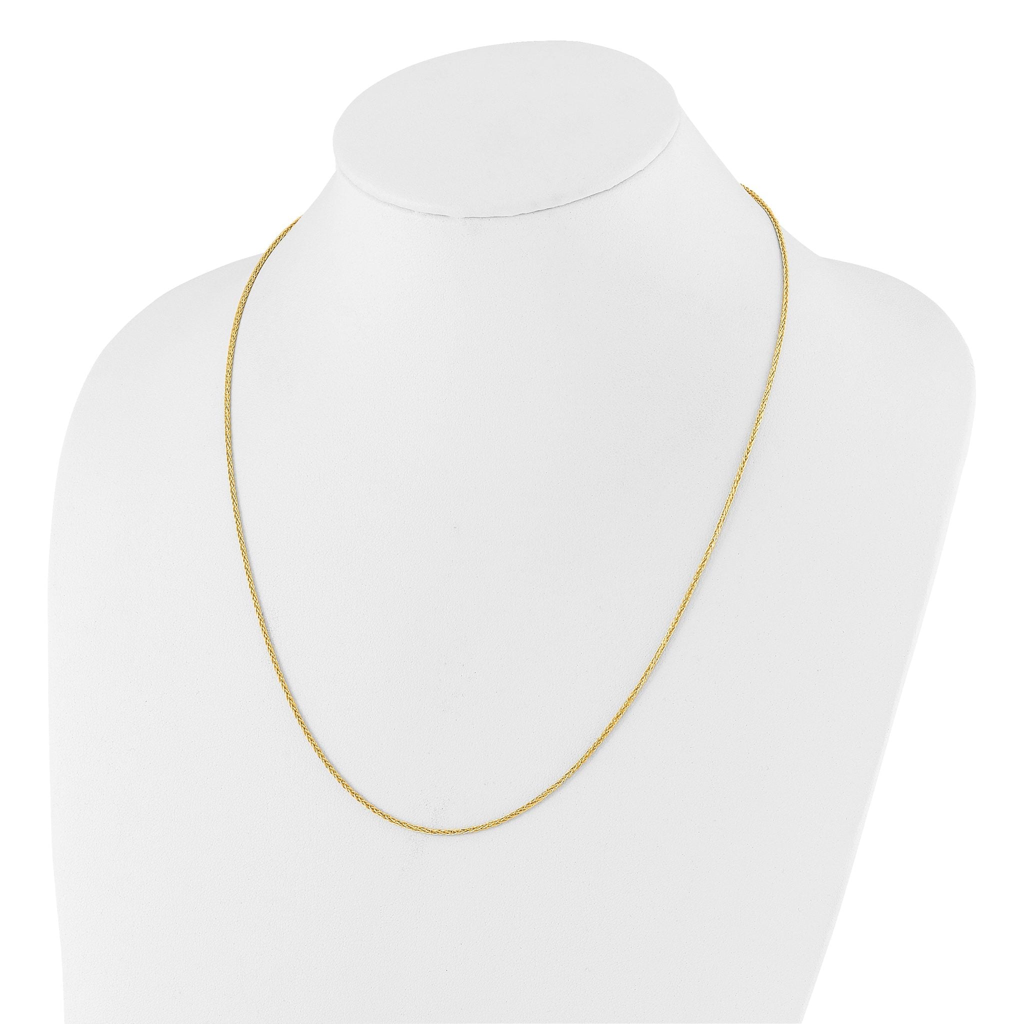 14K Adjustable 1.5mm Wheat Chain