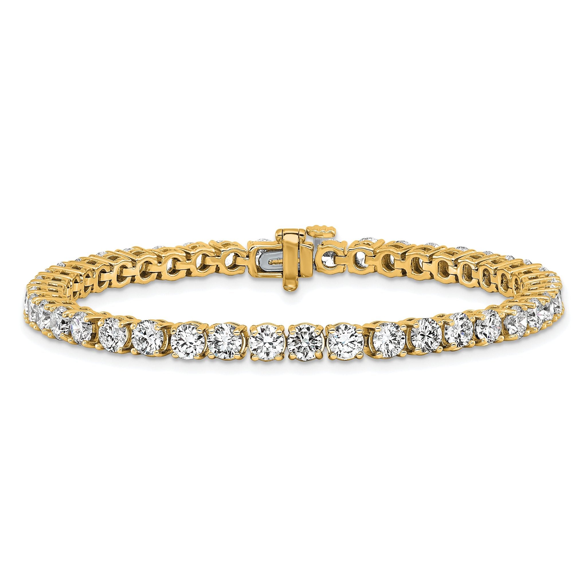 14k 9 carat Lab Grown Diamond VS/SI+ G+ Complete Tennis Bracelet Secondary image