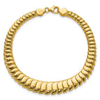 14K Polished Fancy Graduated Bracelet