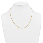14K Gold Filled Polished Curb Chain Necklace in 1.5mm Width