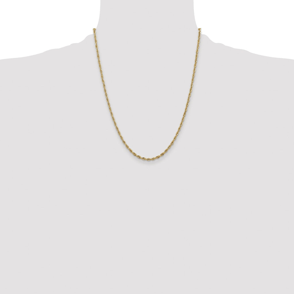 Rope Chain Necklace in 14K Yellow Gold, 2.8mm
