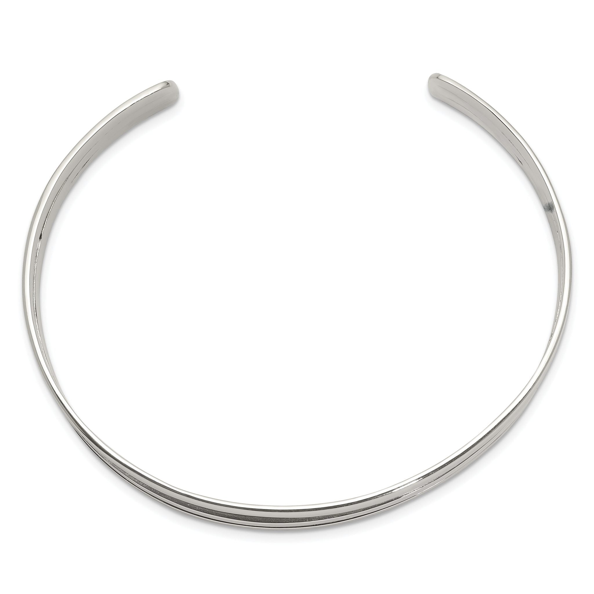 Sophia Jewelers 925 Sterling Silver Unisex Polished Cuff Bangle Bracelet Secondary image