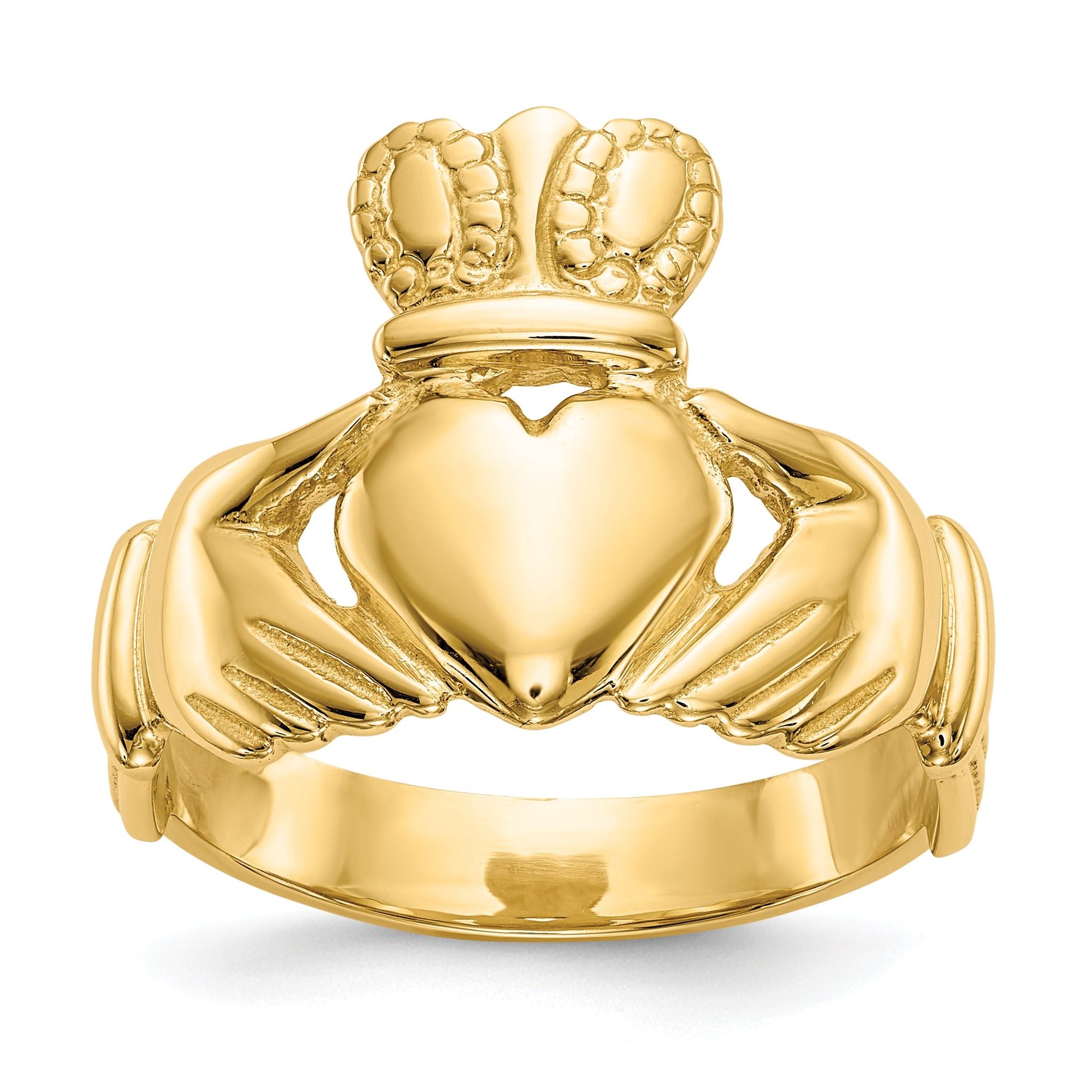 14k Men's Claddagh Ring Main image