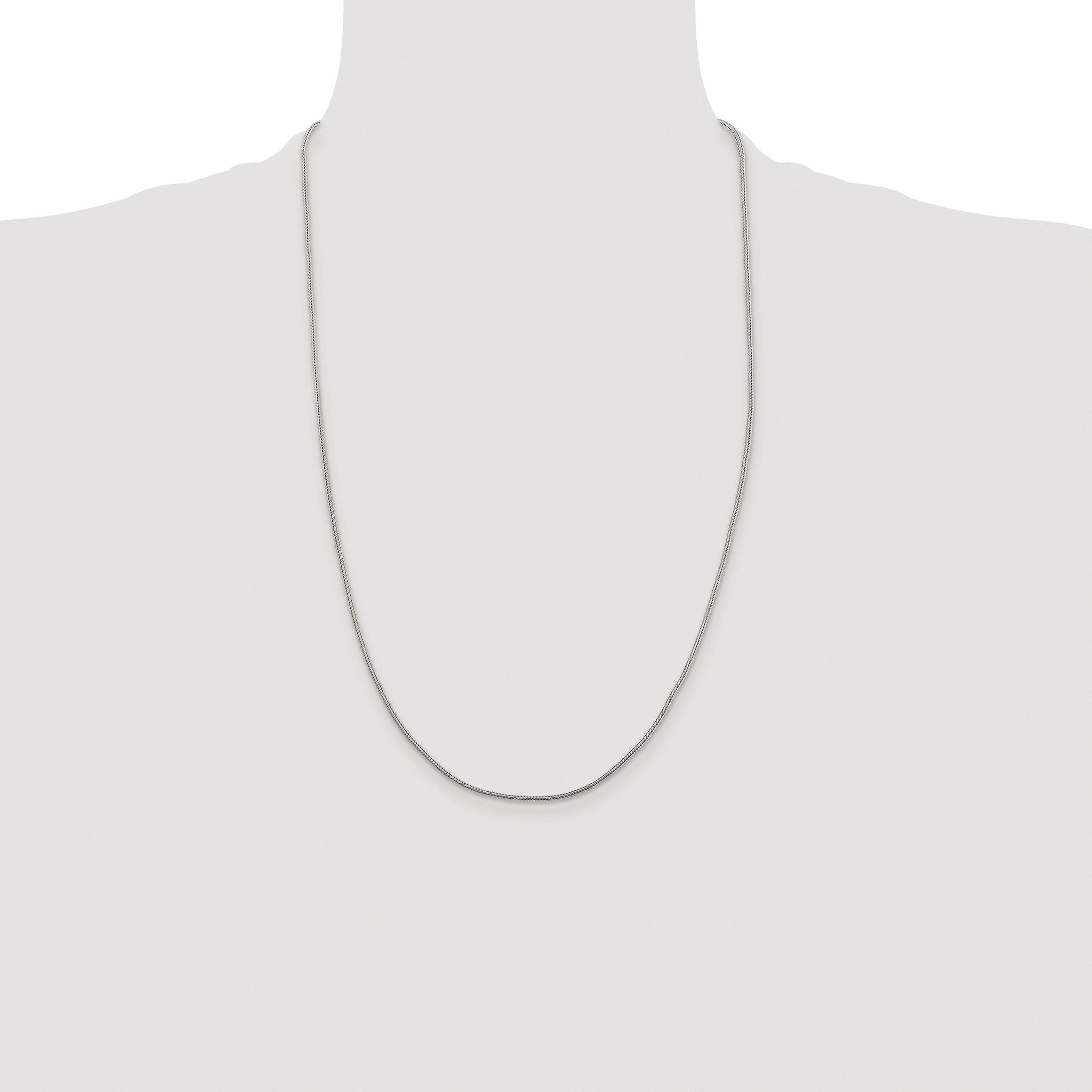 Diamond-Cut Round Franco Chain in Sterling Silver