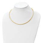 14k Two-tone Reversible Adjustable Omega