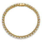 14k 10 carat Lab Grown Diamond VS+ F+ Complete Tennis Bracelet
