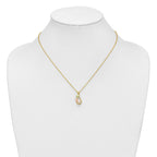 10K Tri-color w/12K Accents FWC Pearl Black Hills Gold Necklace