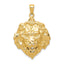 14K Gold Lion Pendant for Men  Bold, Solid Cast, Themed Design