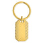 Gold-plated Kelly Waters Patterned Edge Key Ring