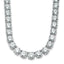 14k White Gold 74 carat Lab Grown Diamond VS/SI+ G+ Complete Round 20 inch Straight Tennis Necklace