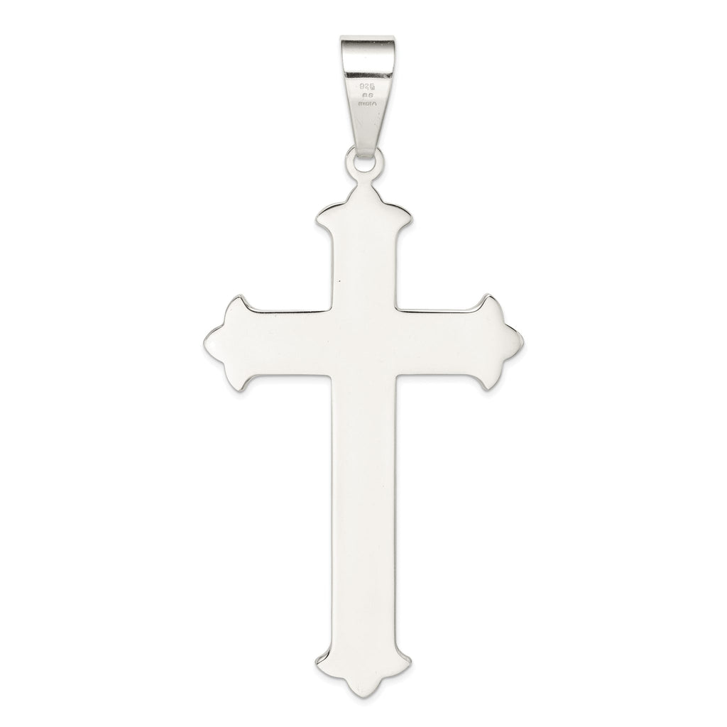 Sterling Silver 925 Cross Pendant with Polished Finish Elegant Design