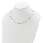 Diamond-Cut Cable Chain in Rose Gold-Plated Sterling Silver