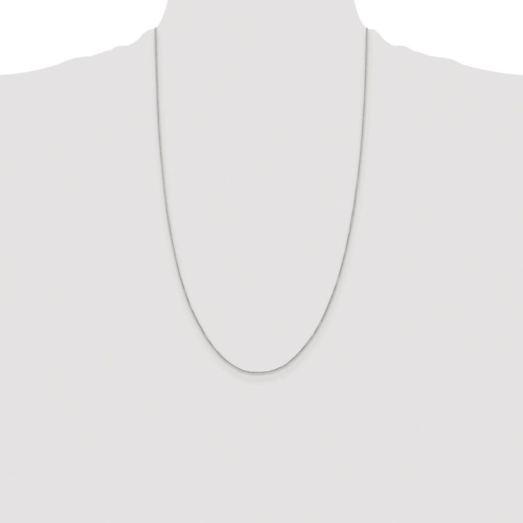 Polished Box Chain Necklace in Sterling Silver