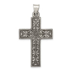 Sterling Silver 925 Latin Cross Pendant Polished Elegance