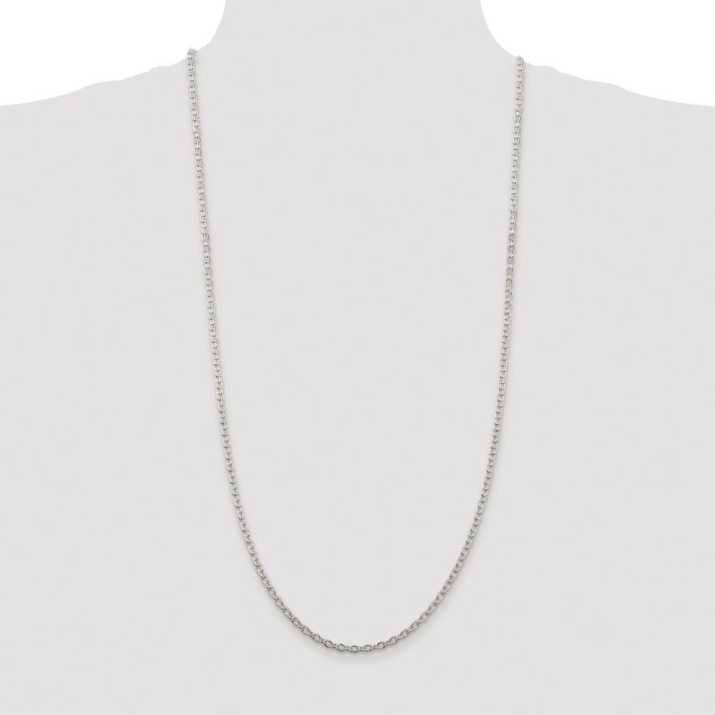 Cable Chain Necklace in Sterling Silver, 3.5mm