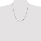 Polished Snake Chain Necklace in Sterling Silver, 1.2mm