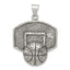 Sophia Jewelers Sterling Silver Antiqued Basketball Pendant for Men
