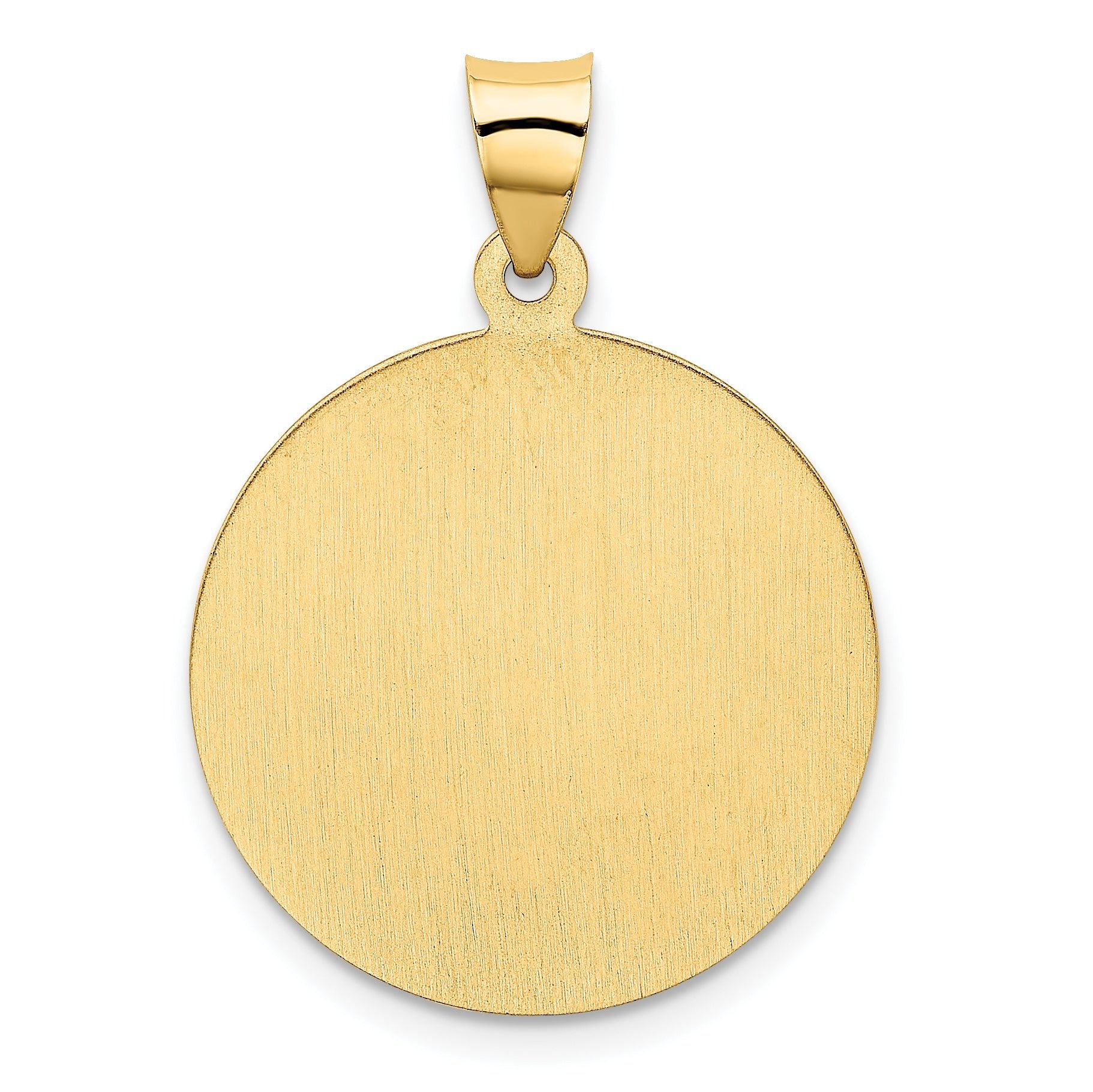 14K Saint Christopher Medal Hollow Pendant