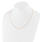 Adjustable Cable Chain in Rose Gold-Plated Sterling Silver