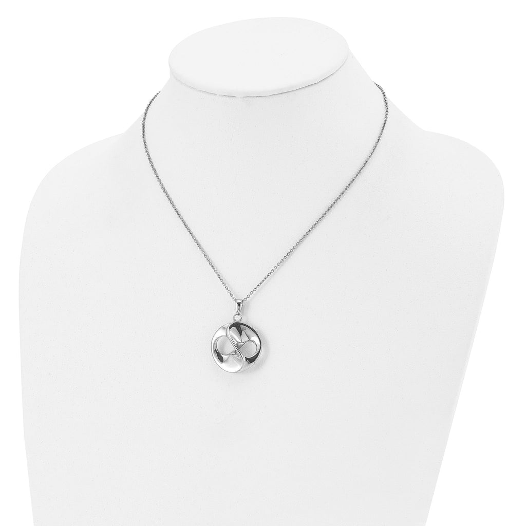 Polished Necklace Chain in Stainless Steel, 17in