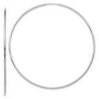 14k White Gold Polished Endless Tube Hoop Earrings