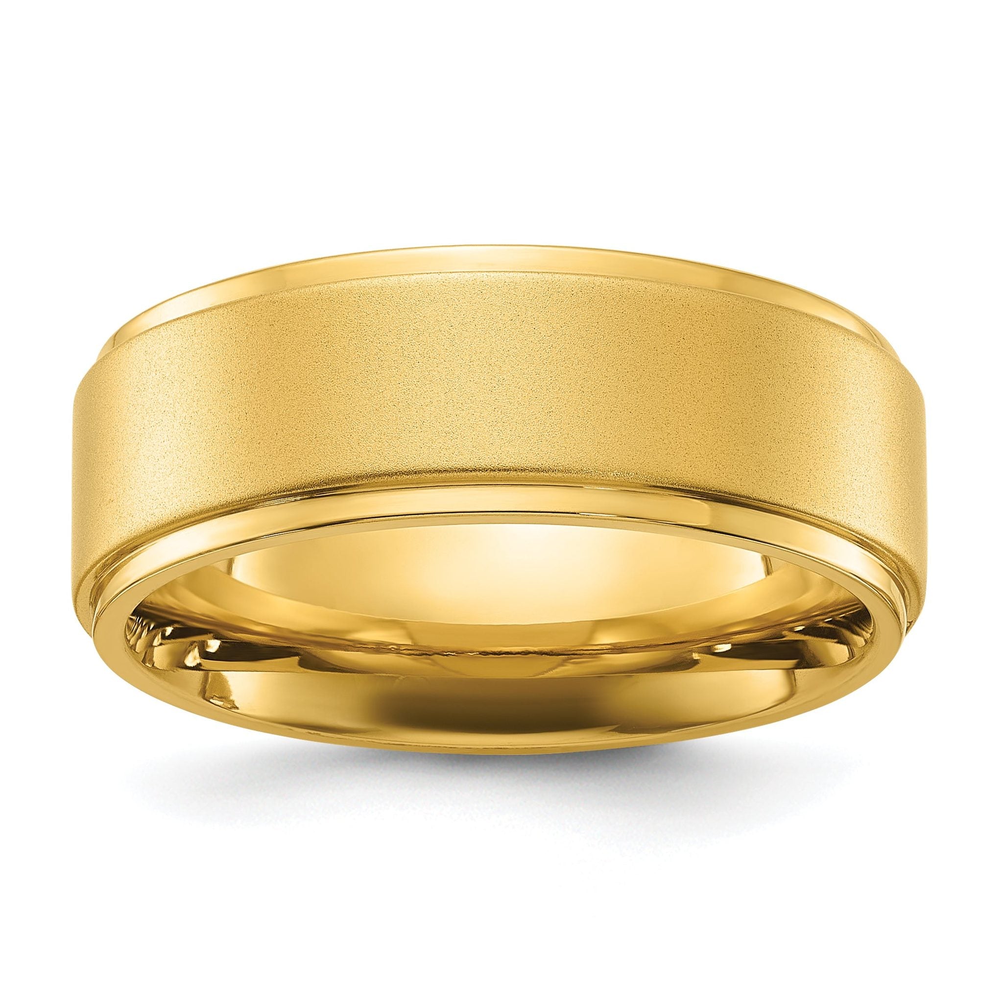 Two-Tone Wedding Band in Stainless Steel, 8mm Main image