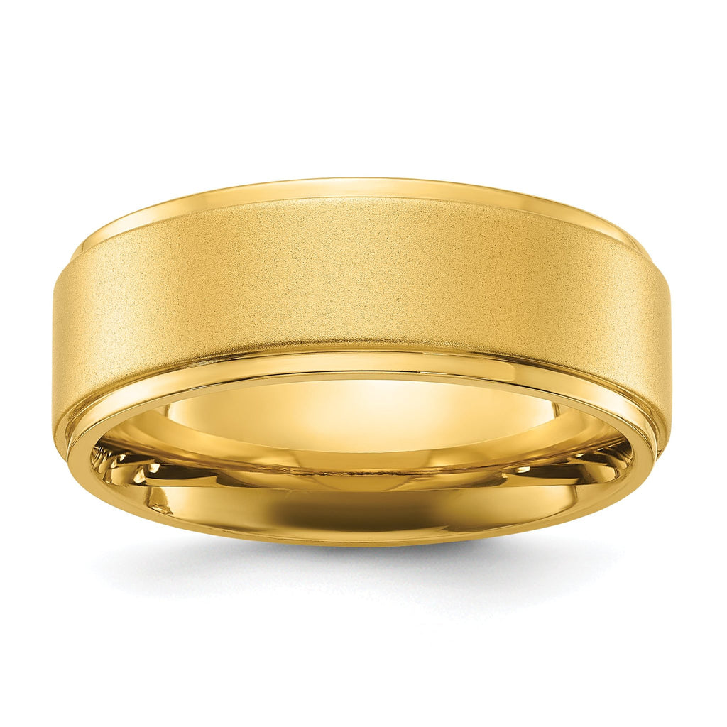 Two-Tone Wedding Band in Stainless Steel, 8mm