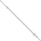 8-Sided Box Chain Necklace in Sterling Silver, 1.15mm