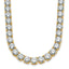 14k 49 carat Lab Grown Diamond VS/SI+ G+ Complete Round 20 inch Straight Tennis Necklace