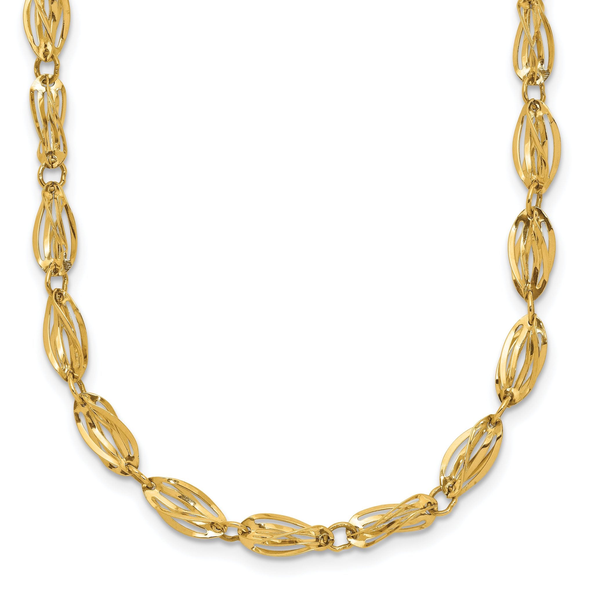 10k Fancy Link Necklace Main image