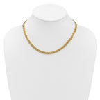 14K Polished 6.3mm Fancy Link Necklace