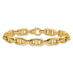 14K Polished Fancy Mariner Link Bracelet