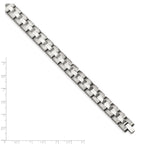 Stainless Steel Brushed and Polished Link Bracelet for Men