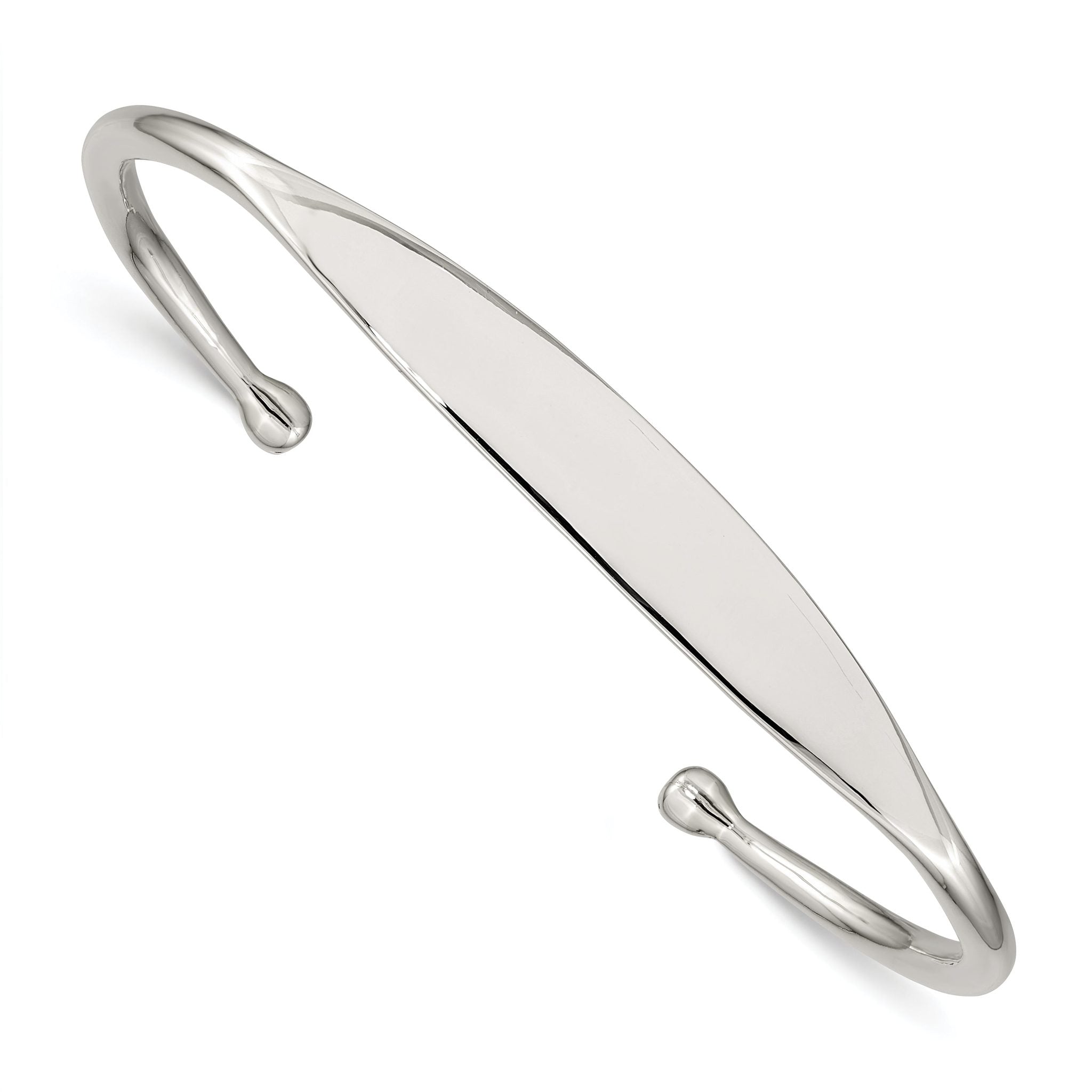 Sophia Jewelers Polished Sterling Silver 925 Women's Engravable Cuff Bracelet Main image