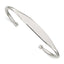Sophia Jewelers Polished Sterling Silver 925 Women's Engravable Cuff Bracelet