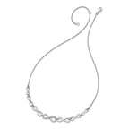 Sterling Silver Infinity Necklace with Polished Finish and Extender