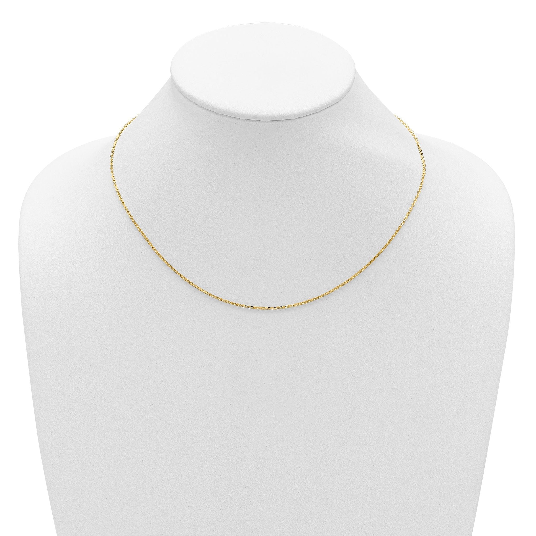 14k 1.5mm D/C Square Cable 1in+1in Adjustable Chain