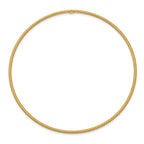 14K Gold Textured Slip-On Bangle Bracelet with Chic Elegance for Women