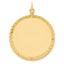 Sterling Silver GP Engraveable Round with Rope Polished Disc