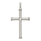 Sophia Jewelers 925 Sterling Silver Hollow Cross Pendant with Anti-Tarnish Finish