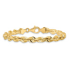Diamond-Cut Rope Chain in 10K Yellow Gold, 5.5mm