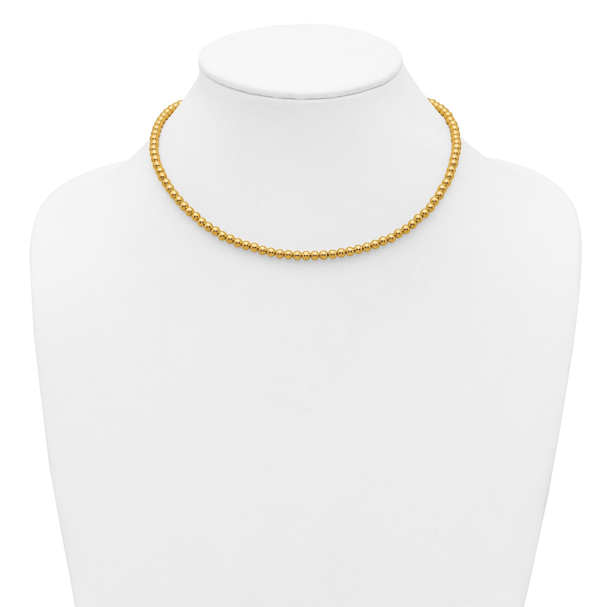 14K Gold Filled 4.0mm Beaded Necklace