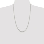 Diamond-Cut Round Box Chain Necklace in Sterling Silver