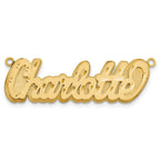10KY 3D Satin Diamond-cut Name Plate