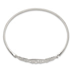 Sterling Silver Butterfly and CZ Tree Bangle