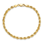 Diamond-Cut Rope Chain in 10K Yellow Gold