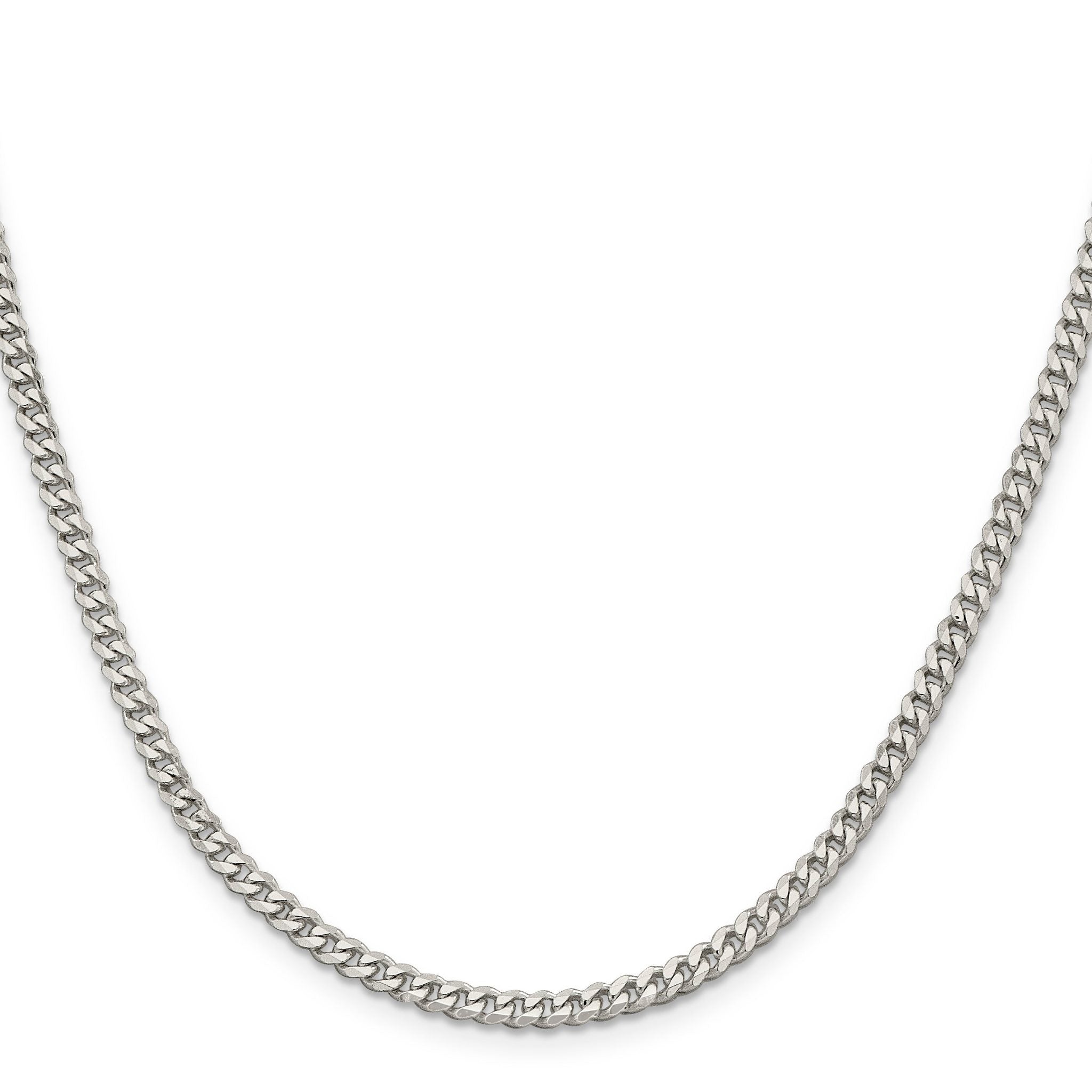 Sterling Silver Curb Chain Necklace 3.5mm Secondary image