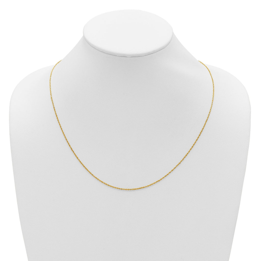1.1mm 10K Yellow Gold Singapore Chain
