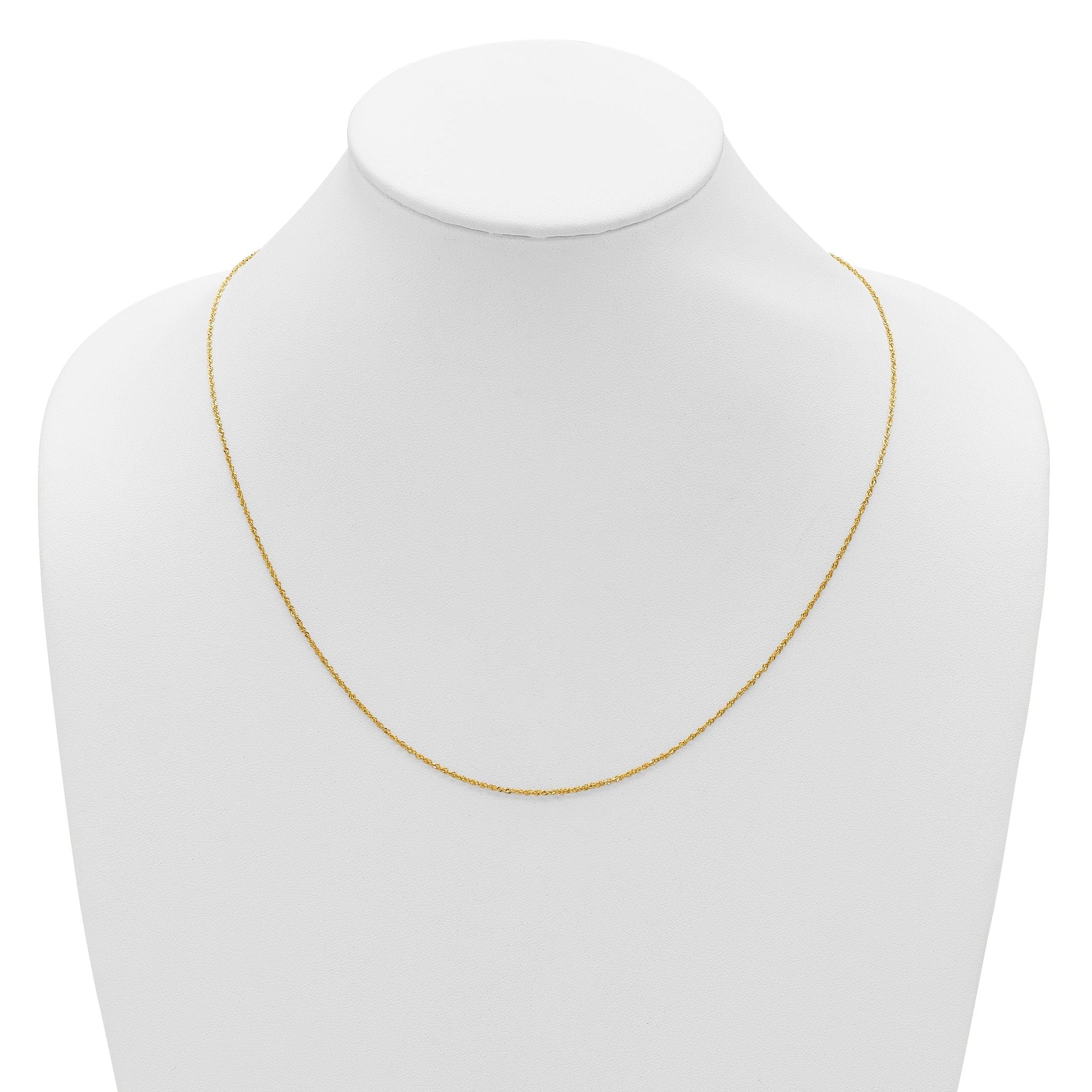 1.1mm 10K Yellow Gold Singapore Chain